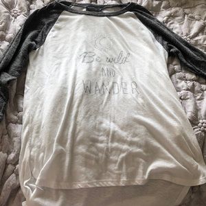 Be wild and wander tee